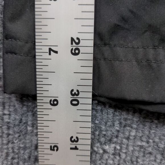 Reebok Men's Athletic Track Pants Black Medium Drawstring Waistband Ankle Zip - Picture 12 of 12